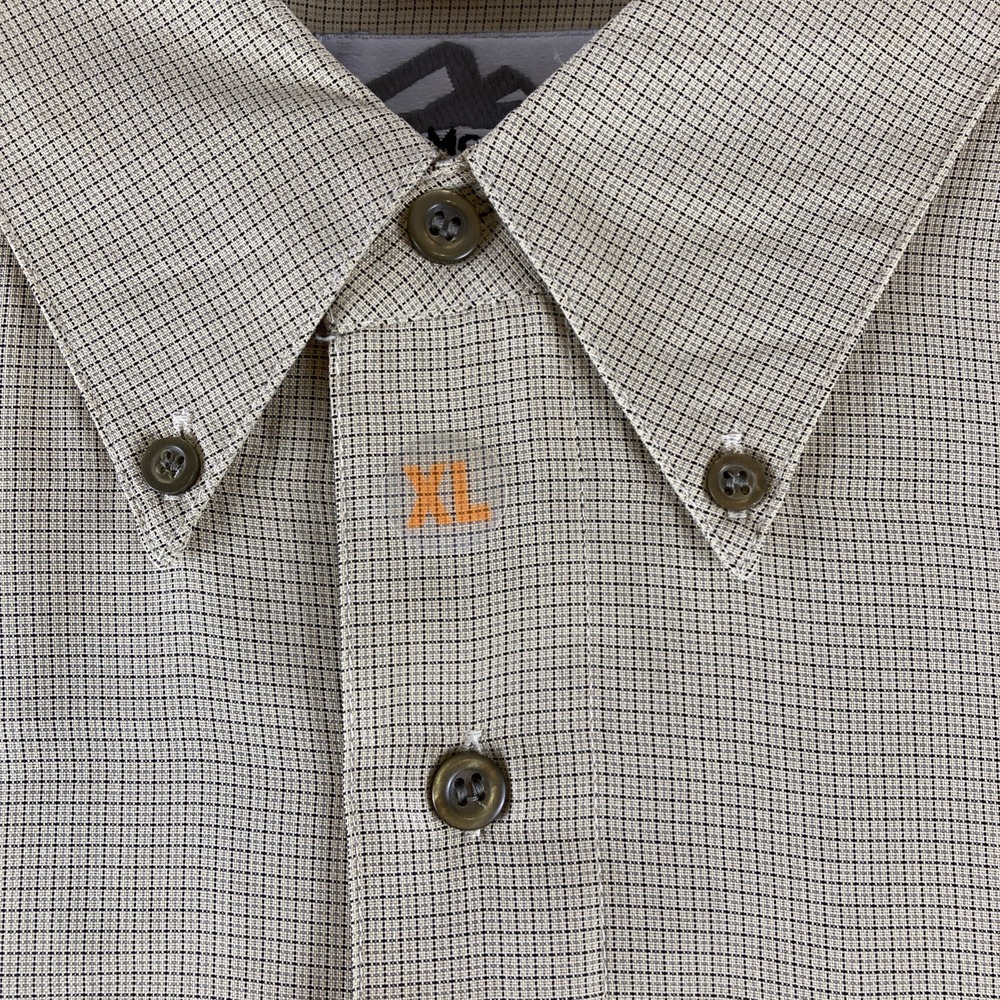 Tri-Mountain Shirt Mens XL Checked Long Sleeve Button Down Polynosic Blend - Picture 6 of 12
